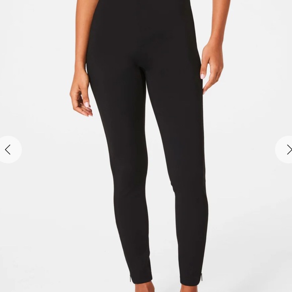 SPANX Supersmooth Black Zip Leggings - Picture 2 of 5